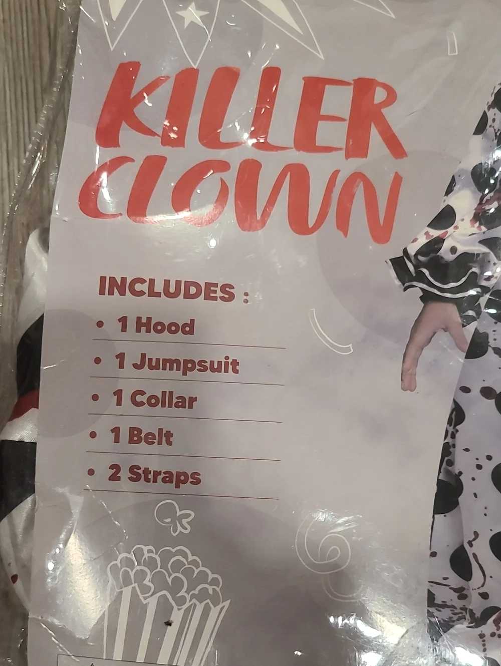 Spooktacular Creations Killer Clown Costume Size Small 5/7